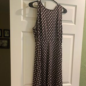 Polka dot sleeveless summer dress